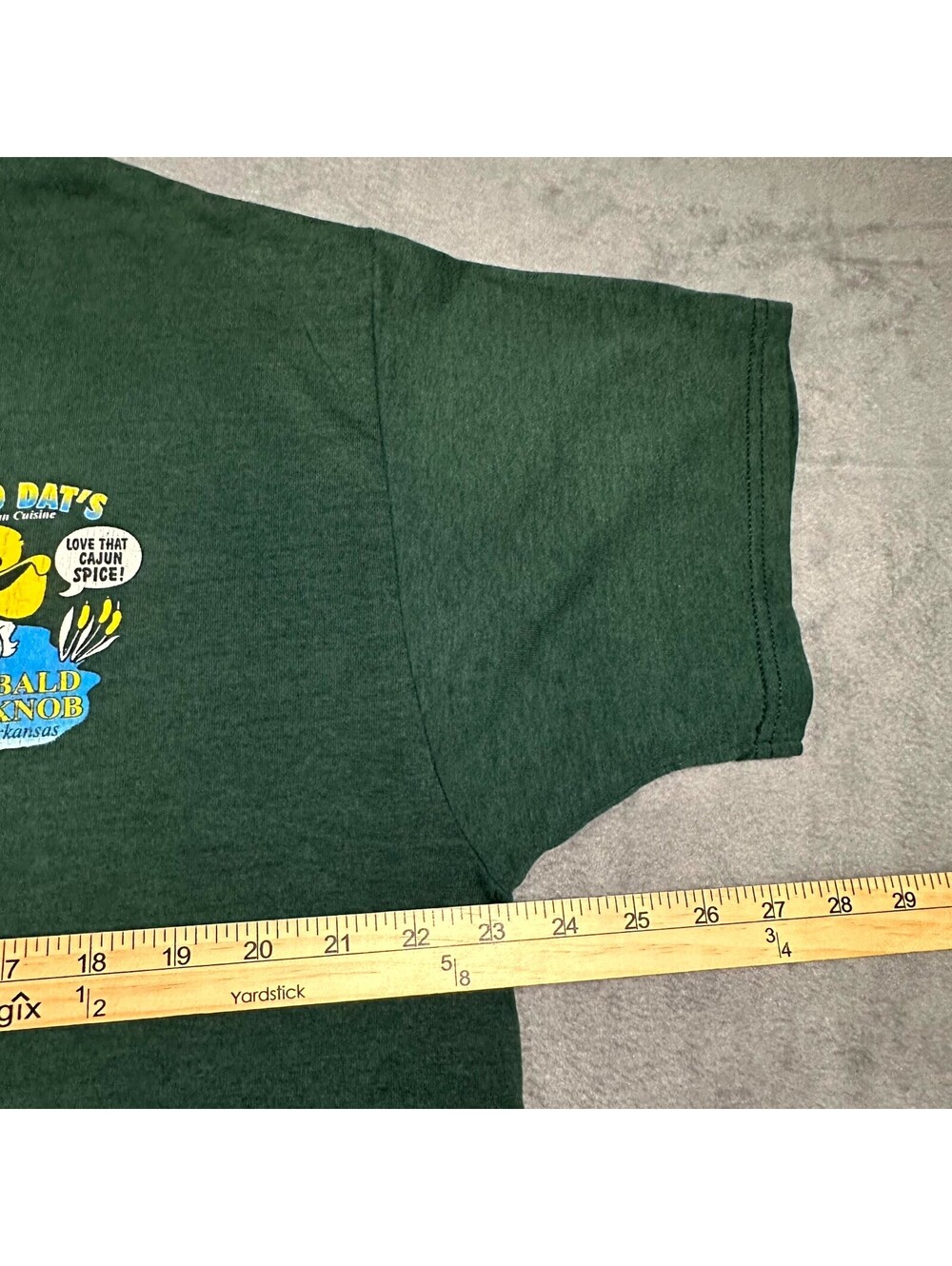 Vintage Fruit of the Loom T-Shirt Mens XL Green Suck The Heads Eat The Tails 90s - Picture 4 of 7